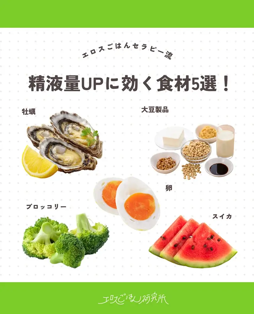 精液量UPに効く食材5選